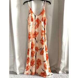 Patrons of Peace Dress Medium Floral Tropical Babydoll Maxi Lace Y2K 18315x